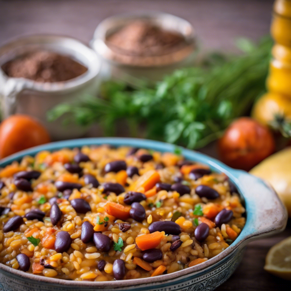 Spiced Bean and Rice Casserole