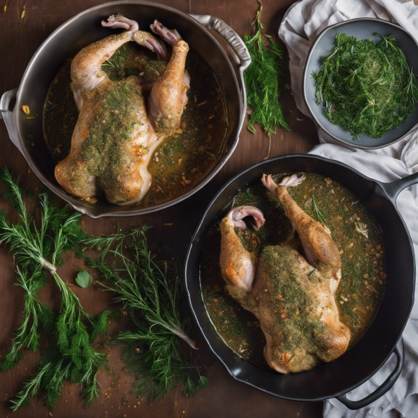 Herb-Crusted Braised Rabbit