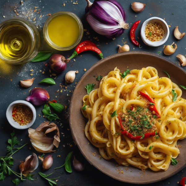 Arab-style Garlic Pasta