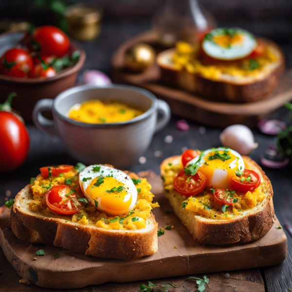 Indian Masala Egg Toast