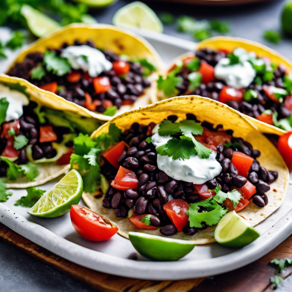 Spicy Black Bean Tacos