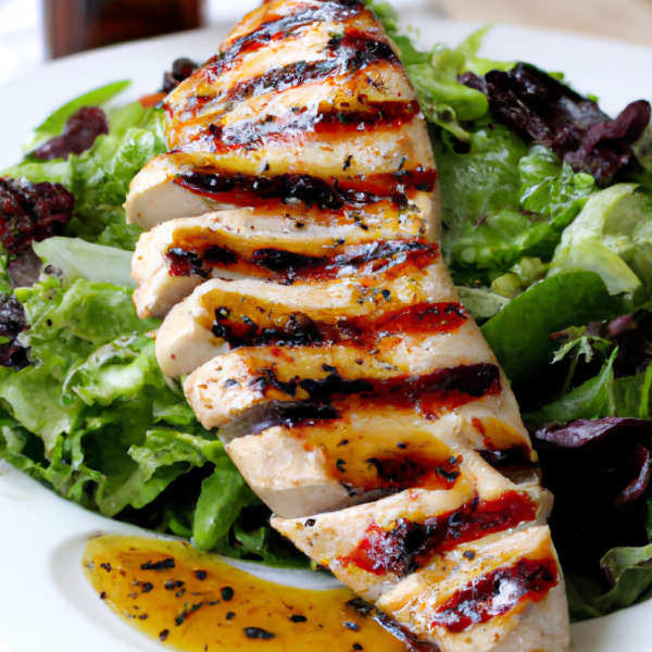 Grilled Chicken with Salad