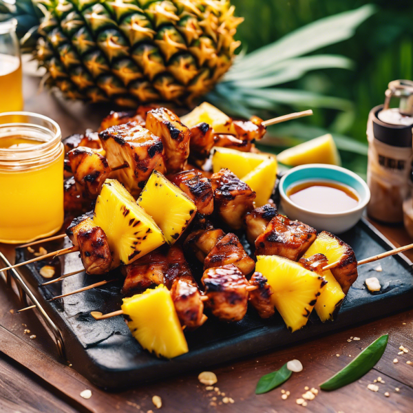 Grilled Pineapple Chicken Skewers