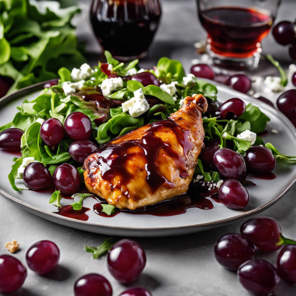 Honey Balsamic Chicken with Grape Salad