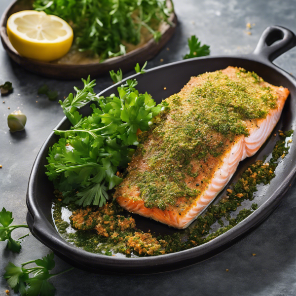 Herb-Crusted Baked Trout