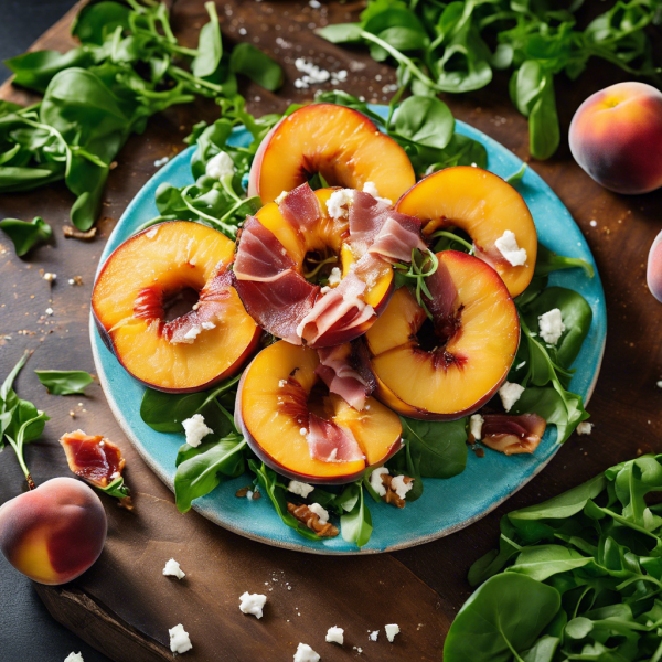 Grilled Peach and Prosciutto Salad