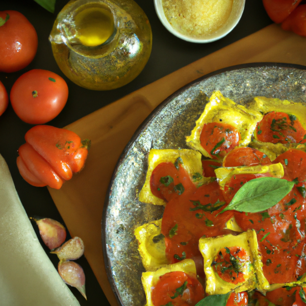  Tomato and Basil Ravioli