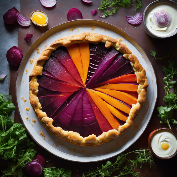 Colorful Root Vegetable Tart