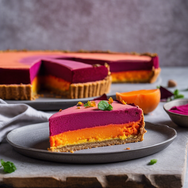 Rainbow Root Vegetable Mousse Tart