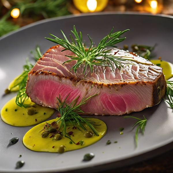 Tuna Confit with Creamy Fennel