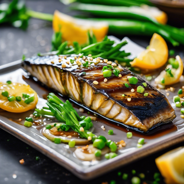 Miso-Glazed Grilled Mackerel