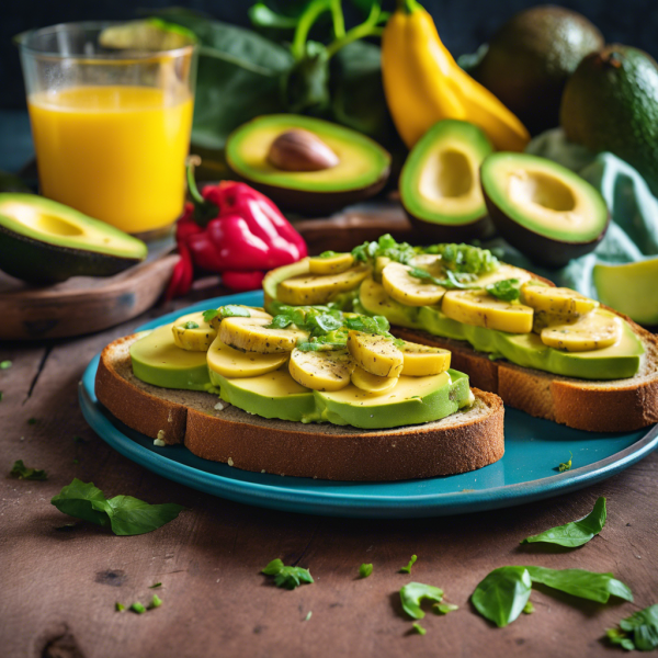 Indian Avocado Banana Breakfast Toast