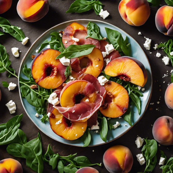 Grilled Peach and Prosciutto Salad