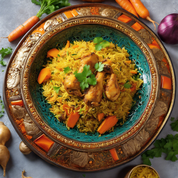 Spiced Chicken and Vegetable Biryani