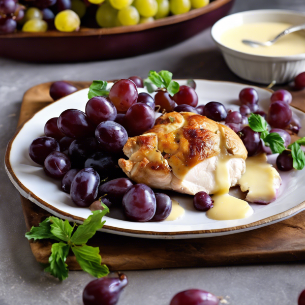 Roasted Grape and Brie Stuffed Chicken Breast