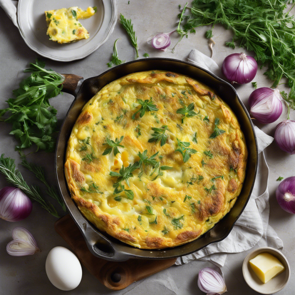 Fluffy Potato and Onion Frittata