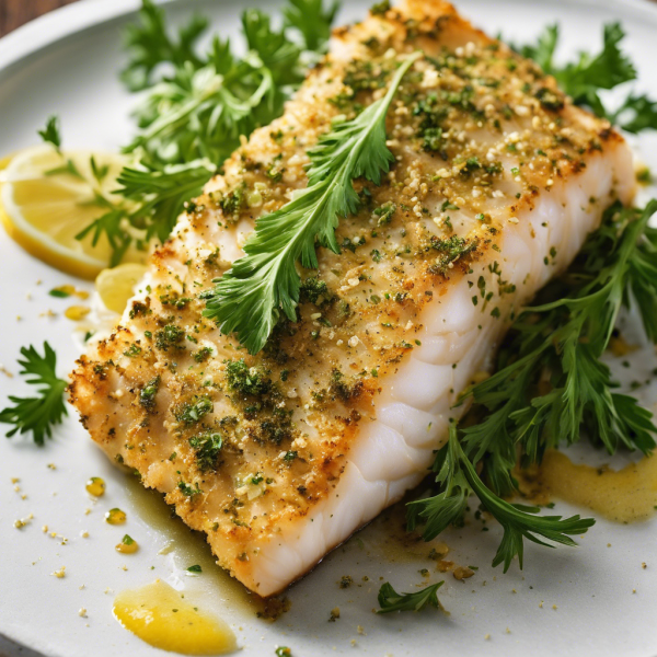 Herb-Crusted Baked Cod