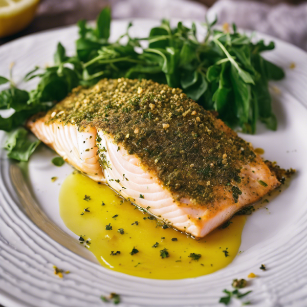 Herb-Crusted Baked Fish