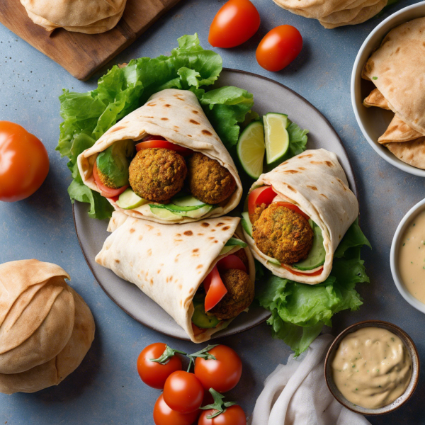 Arab-inspired Falafel Wrap