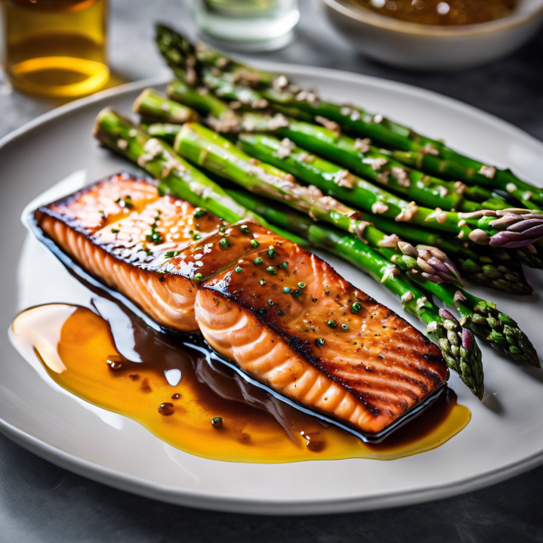 Honey Glazed Salmon with Asparagus