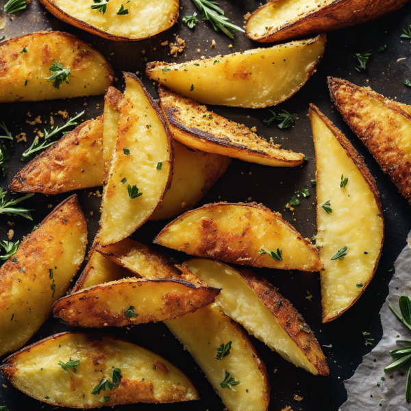 Crispy Parmesan Potato Wedges