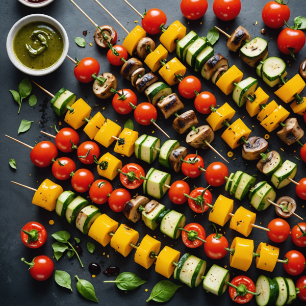 Rainbow Veggie Skewers