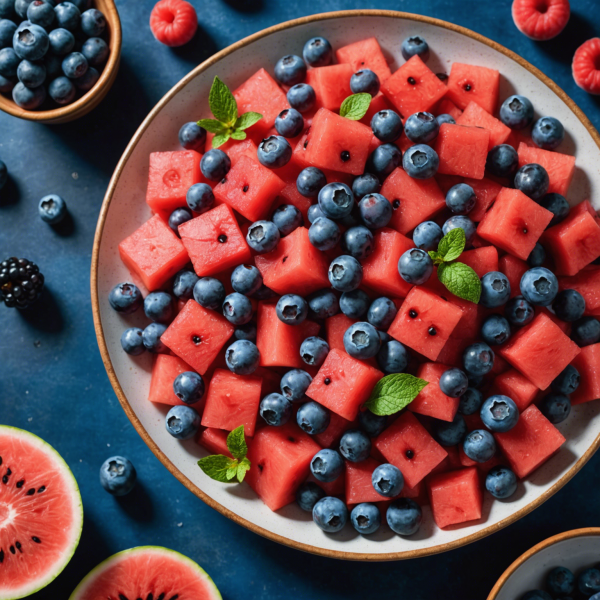 Summer Berry Watermelon Salad