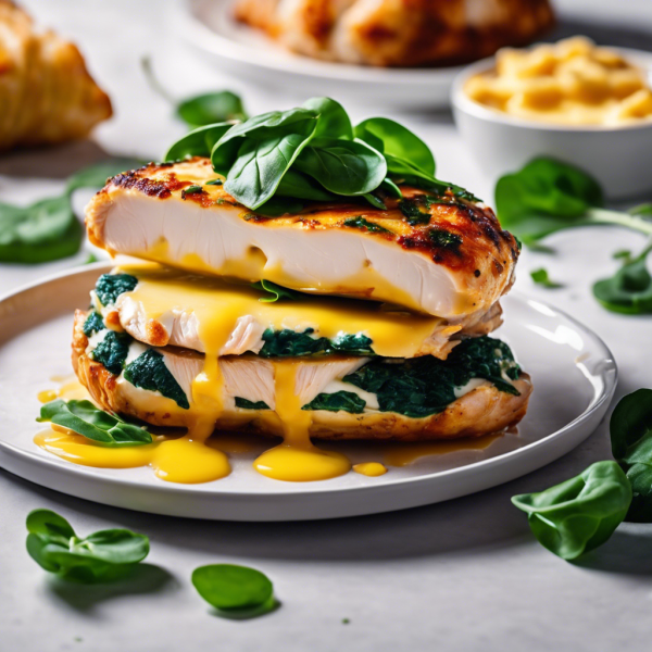 Cheesy Spinach Stuffed Chicken Breast