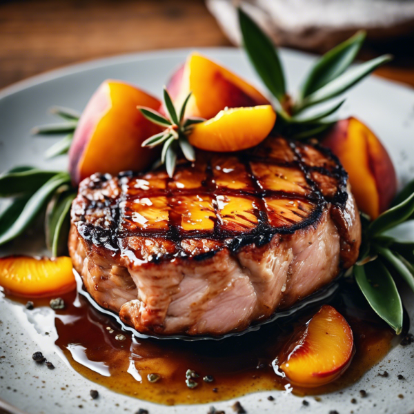 Grilled Peach Pork Chops