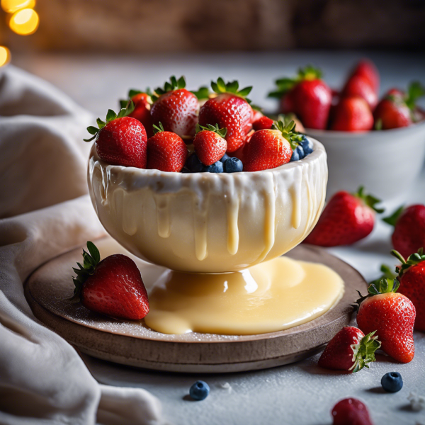 Creamy Semolina Pudding with Strawberries