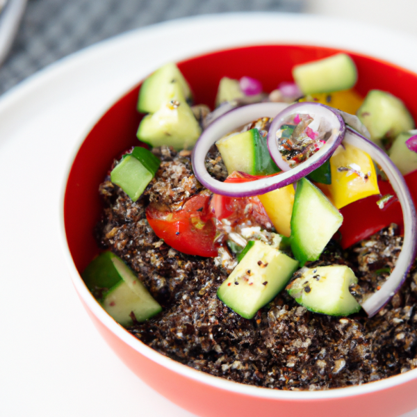 Quinoa black bean salad