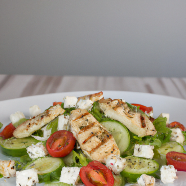 Greek Salad with Grilled Chicken