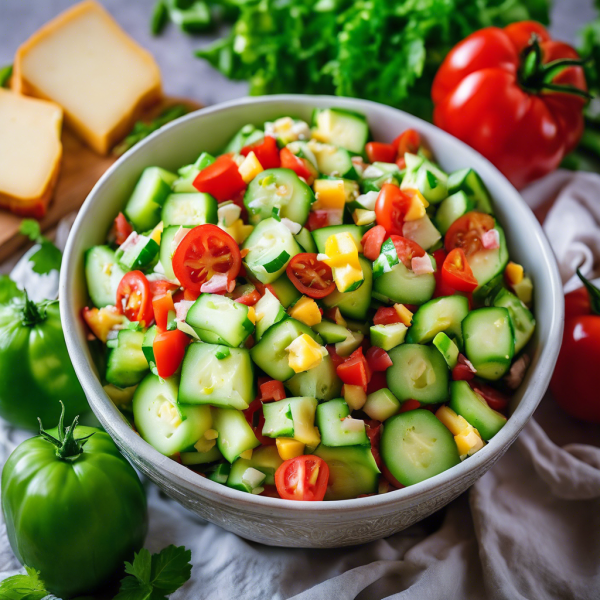 Indian Cheesy Cucumber Salad