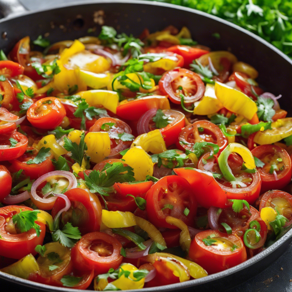 Spicy Tomato and Onion Stir-Fry
