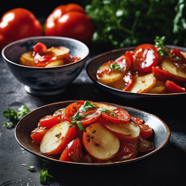 Chinese Style Potato and Tomato Stir-Fry