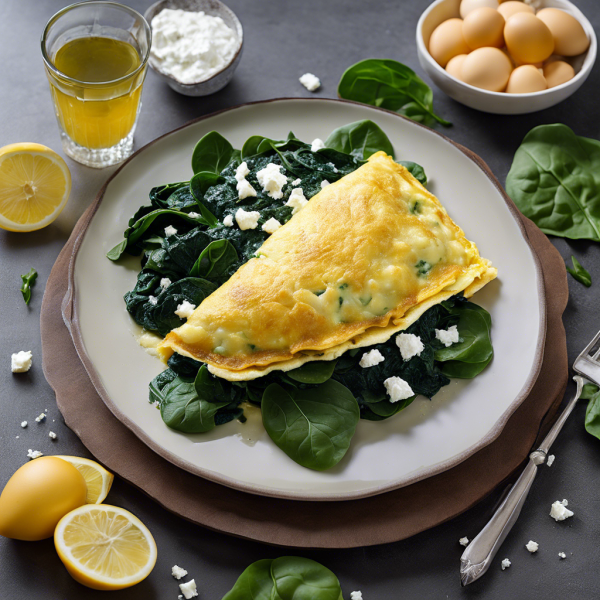 Savory Spinach and Feta Omelette