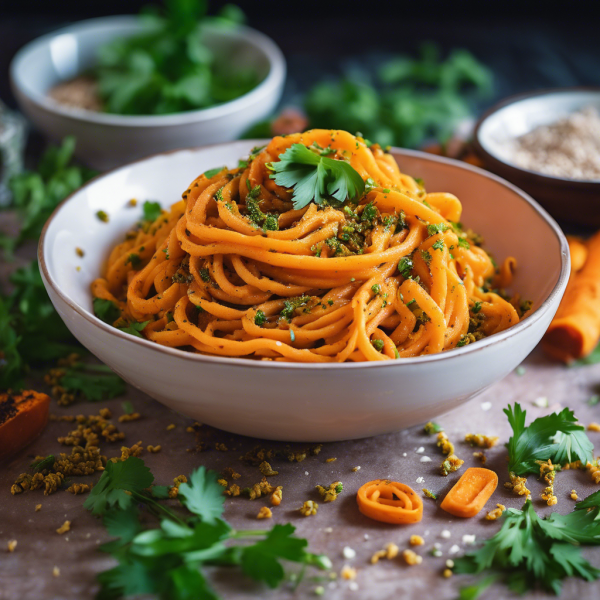 Indian Spiced Carrot Pasta