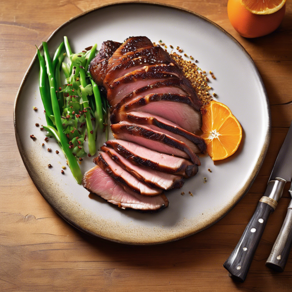 Crispy Duck Breast with Orange Glaze