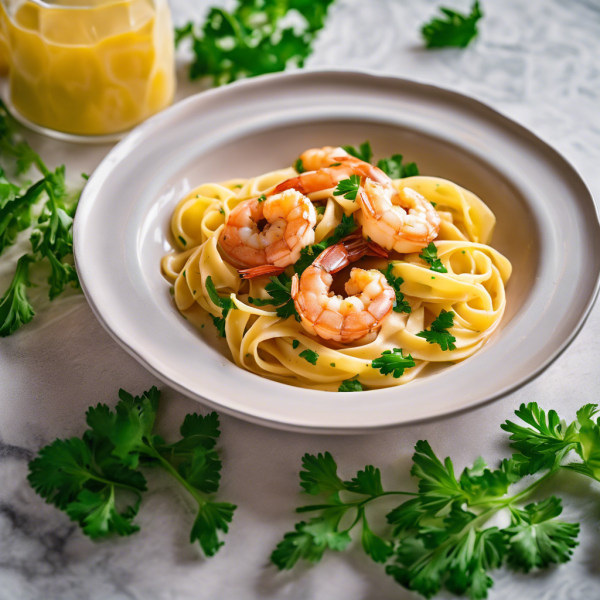 Savory Margarine Shrimp Pasta