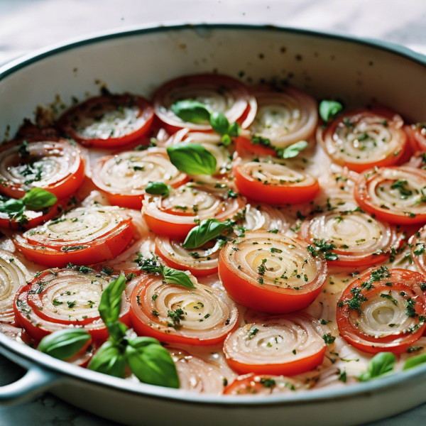 Mediterranean Tomato and Onion Bake