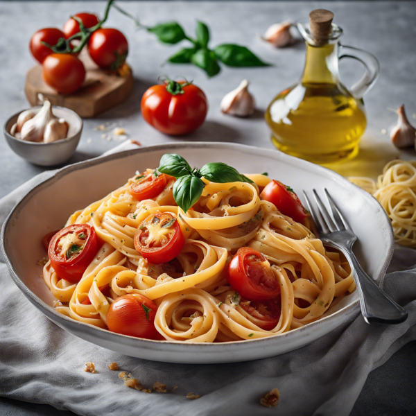 Garlic Ginger Tomato Pasta