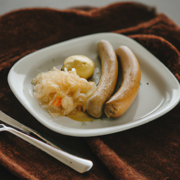 Bratwurst with Sauerkraut