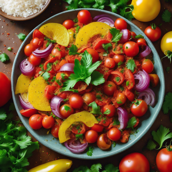 Indian Spiced Tomato Onion Salad