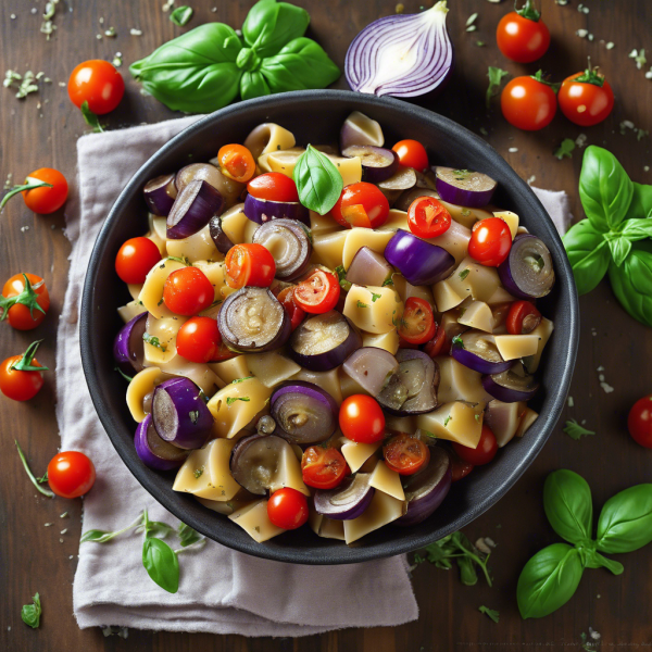 Mediterranean Eggplant and Tomato Pasta