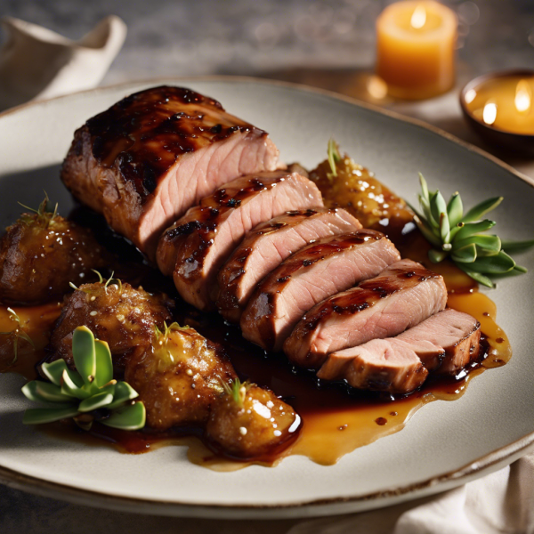 Honey Garlic Glazed Pork Tenderloin