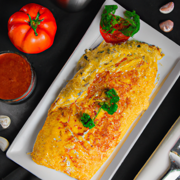 cookAIfood Cheesy Garlic Omelette