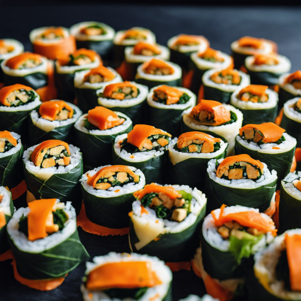 Spicy Tofu Kimbap Rolls