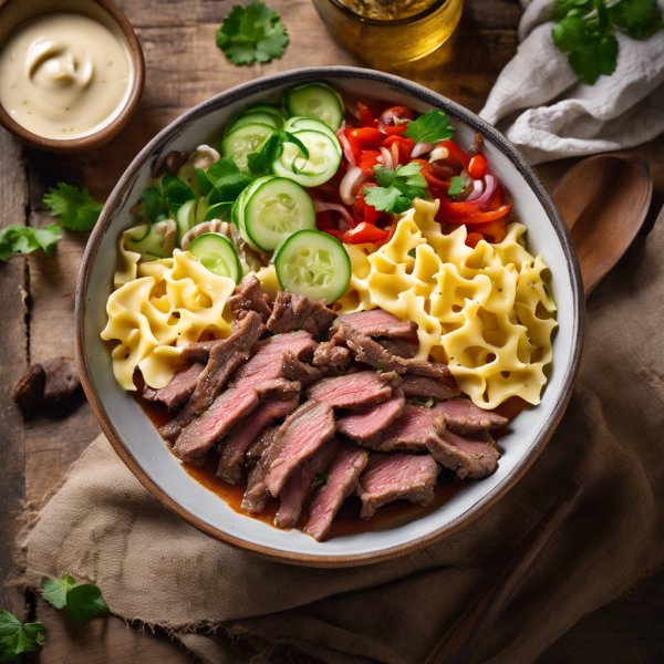 Ginger Beef Pasta Bowl