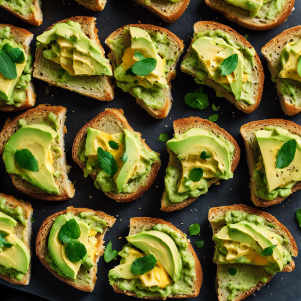 Cheesy Avocado Toast Bites