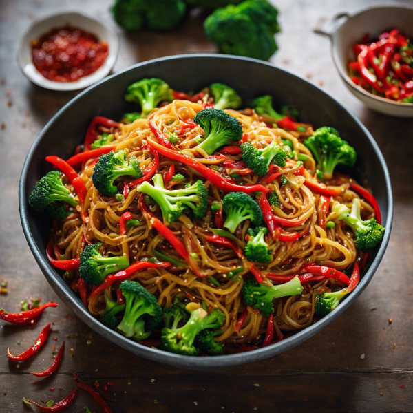 Spicy Garlic Noodle Stir-Fry